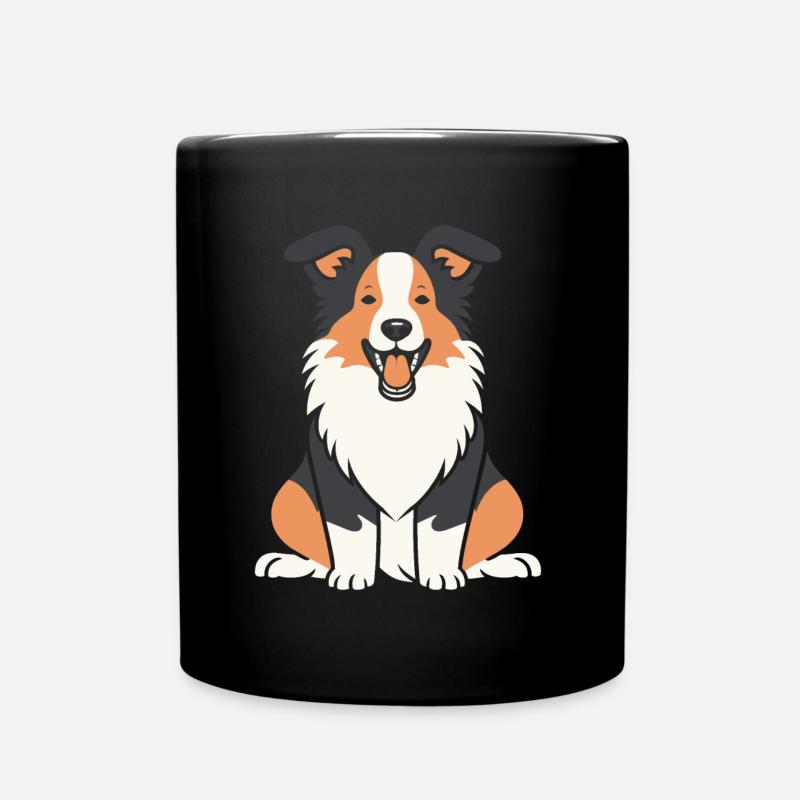 Humour chien border collie - Mug uni - noir