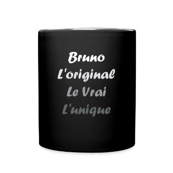 Super Bruno - Mug uni - noir - Devant