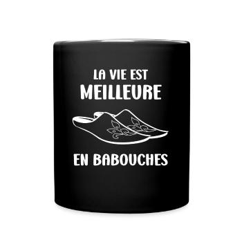 Slippers Humor - Full Colour Mug - black - Front