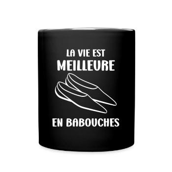 Slippers Humor - Full Colour Mug - black - Front