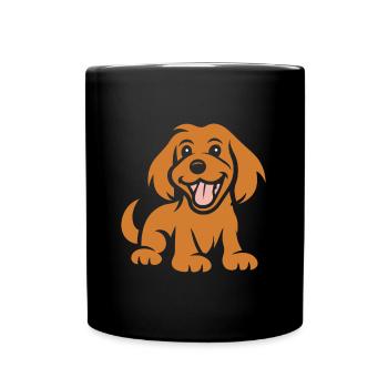 Cocker Spaniel Dog - Full Colour Mug - black - Front