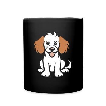 Cocker Spaniel Dog - Full Colour Mug - black - Front