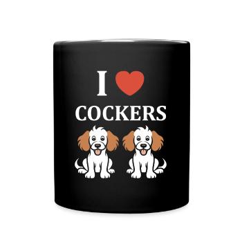 Humour Chien cocker - Mug uni - noir - Devant