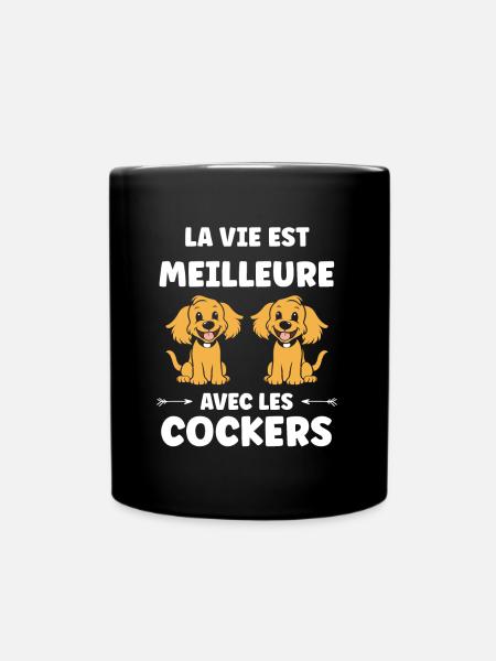Humour Chien cocker - Mug uni - noir