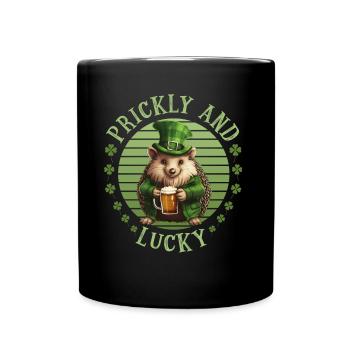 Hérisson de la Saint-Patrick - Mug uni - noir - Devant