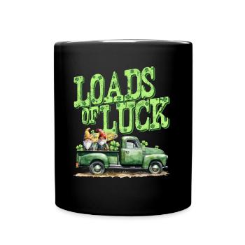 St. Patrick's Day: Jede Menge Glück - Tasse einfarbig - Schwarz - Vorne