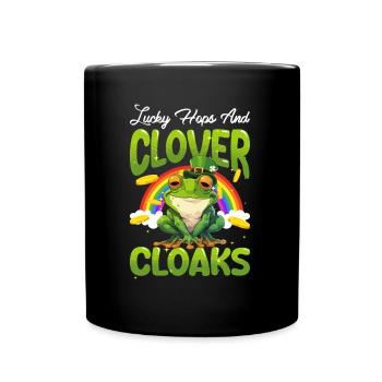 Grenouille de la Saint-Patrick - Mug uni - noir - Devant