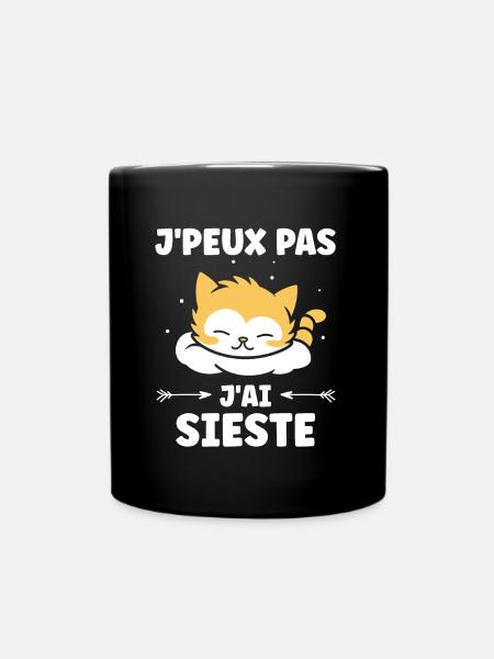 J'ai sieste - Mug uni - noir