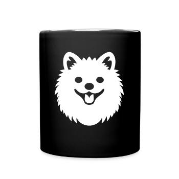 Spitz - Tasse einfarbig - Schwarz - Vorne