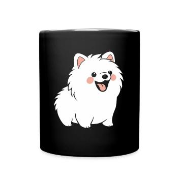 Spitz - Tasse einfarbig - Schwarz - Vorne