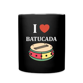 Humour tambour batucada - Mug uni - noir - Devant