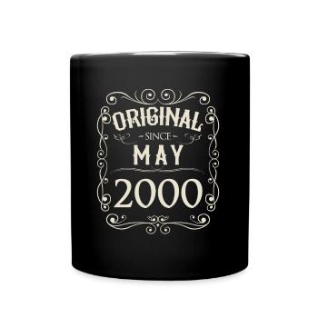 Millésime - Original depuis mai 2000 Anniversaire - Mug uni - noir - Devant
