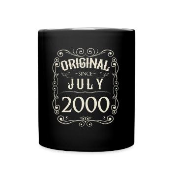 Millésime - Original depuis juillet 2000 Anniversaire - Mug uni - noir - Devant