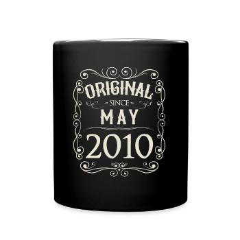 Millésime - Original depuis mai 2010 Anniversaire - Mug uni - noir - Devant