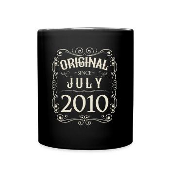 Millésime - Original depuis juillet 2010 Anniversaire - Mug uni - noir - Devant