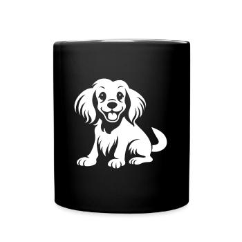 Cocker Spaniel Dog - Full Colour Mug - black - Front