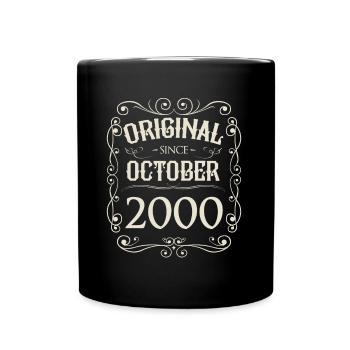 Millésime - Original depuis octobre 2000 Anniversaire - Mug uni - noir - Devant