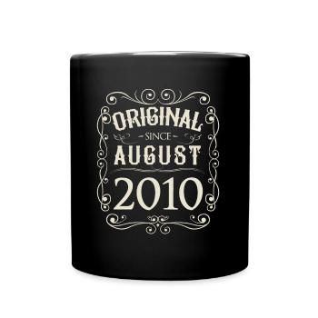 Millésime - Original depuis août 2010 Anniversaire - Mug uni - noir - Devant