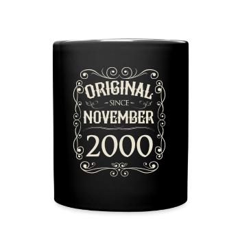 Millésime - Original depuis novembre 2000 Anniversaire - Mug uni - noir - Devant