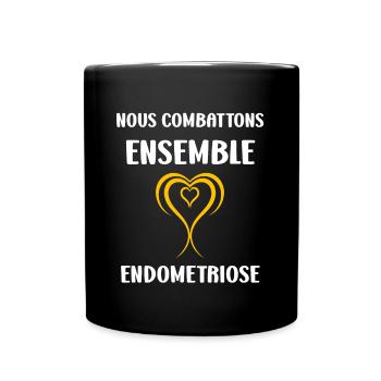 sensibilisation endométriose - Mug uni - noir - Devant