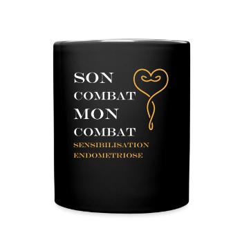 sensibilisation endométriose - Mug uni - noir - Devant