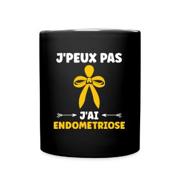 sensibilisation endométriose - Mug uni - noir - Devant