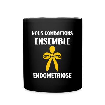 sensibilisation endométriose - Mug uni - noir - Devant