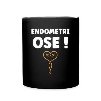 sensibilisation endométriose - Mug uni - noir - Devant