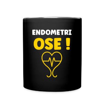 sensibilisation endométriose - Mug uni - noir - Devant