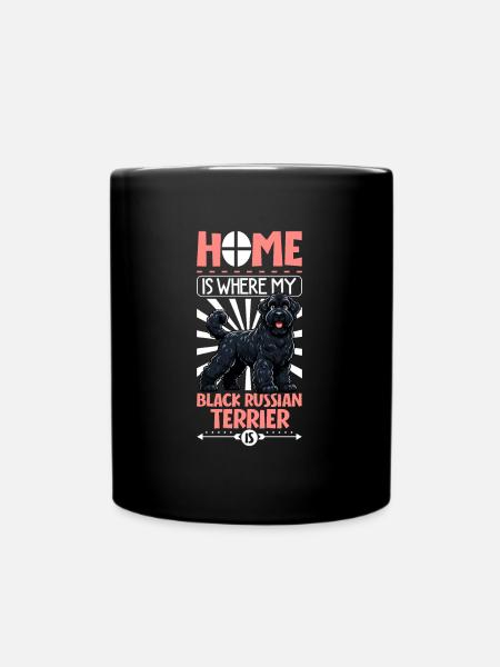 Home - Black Russian Terrier - Full Colour Mug - black