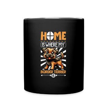 Accueil - Border Terrier - Mug uni - noir - Devant