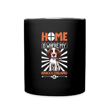Accueil - Bracco Italiano - Mug uni - noir - Devant