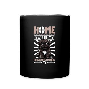 Accueil - Bouvier des Flandres - Mug uni - noir - Devant