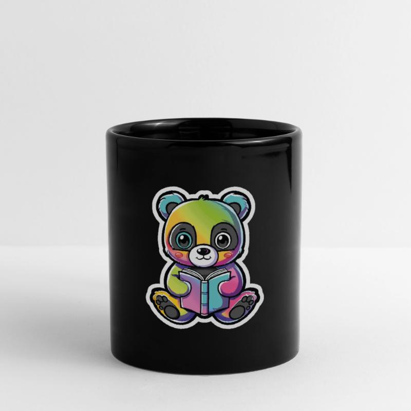 Rainbow Panda Bear with Book Full Colour Mug