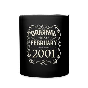 Millésime - Original depuis février 2001 Anniversaire - Mug uni - noir - Devant