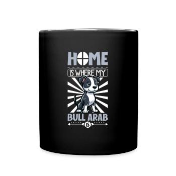 Zuhause - Bull Arab - Tasse einfarbig - Schwarz - Vorne