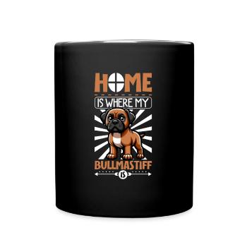 Accueil - Bullmastiff - Mug uni - noir - Devant