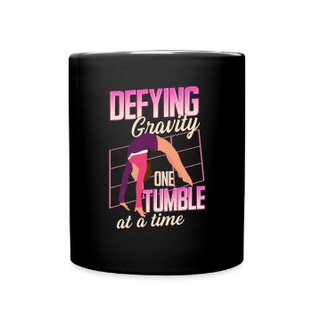 Tumbling Fitness Akrobatik - Tasse einfarbig - Schwarz - Vorne