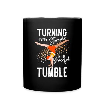 Tumbling Fitness Acrobatics - Full Colour Mug - black - Front