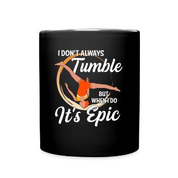 Tumbling Fitness-Akrobatik - Tasse einfarbig - Schwarz - Vorne