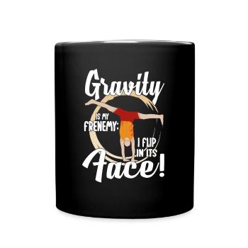Tumbling Fitness Akrobatik - Tasse einfarbig - Schwarz - Vorne