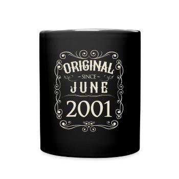 Millésime - Original depuis juin 2001 Anniversaire - Mug uni - noir - Devant