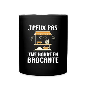 Vide grenier humour brocante - Mug uni - noir - Devant