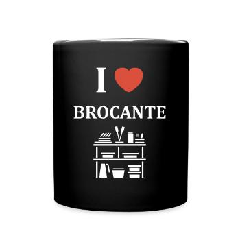 Vide grenier humour brocante - Mug uni - noir - Devant