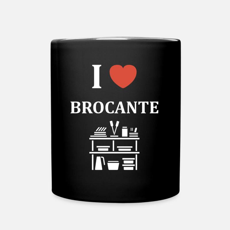 Vide grenier humour brocante - Mug uni - noir