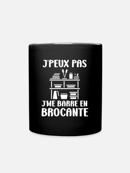 Vide grenier humour brocante - Mug uni - noir