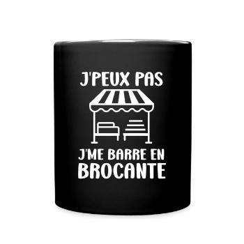Vide grenier humour brocante - Mug uni - noir - Devant