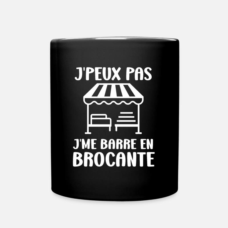 Vide grenier humour brocante - Mug uni - noir