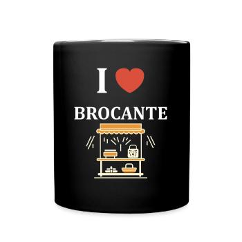 Vide grenier humour brocante - Mug uni - noir - Devant