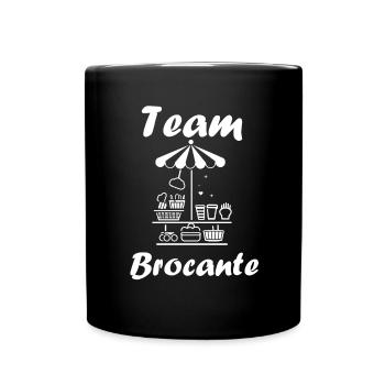 Vide grenier humour brocante - Mug uni - noir - Devant